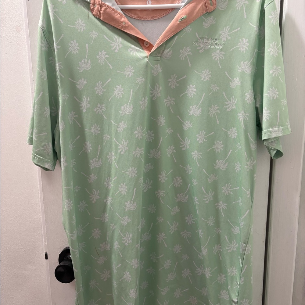 Simply Southern Peach Polo Shirt